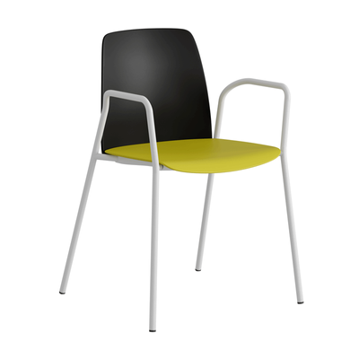 Stapelbar stol i plast med armstöd - Choice