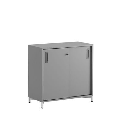 Skjutdörrskåp 80x40x72cm - Grå stomme/grå dörrar