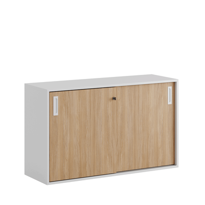 Skjutdörrskåp 120x40x72cm - ek