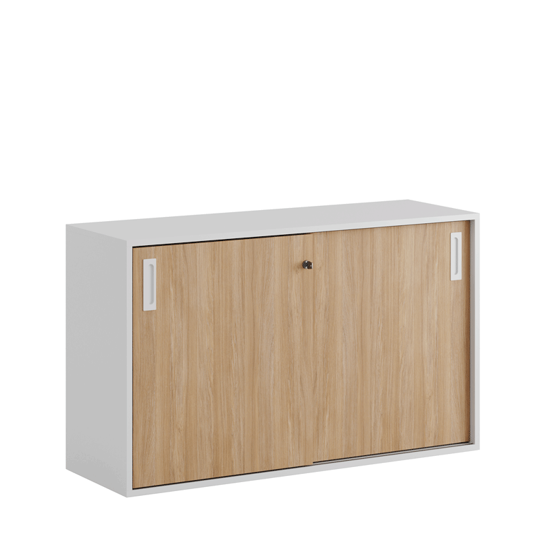 Skjutdörrskåp 120x40x72cm - ek