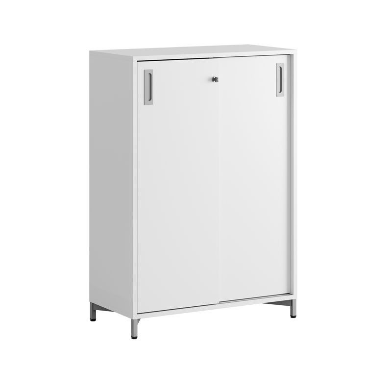 Skjutdörrskåp 80x40x107,5cm - vit