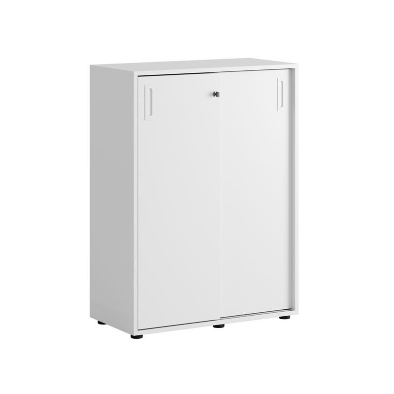 Skjutdörrskåp 80x40x107,5cm - vit