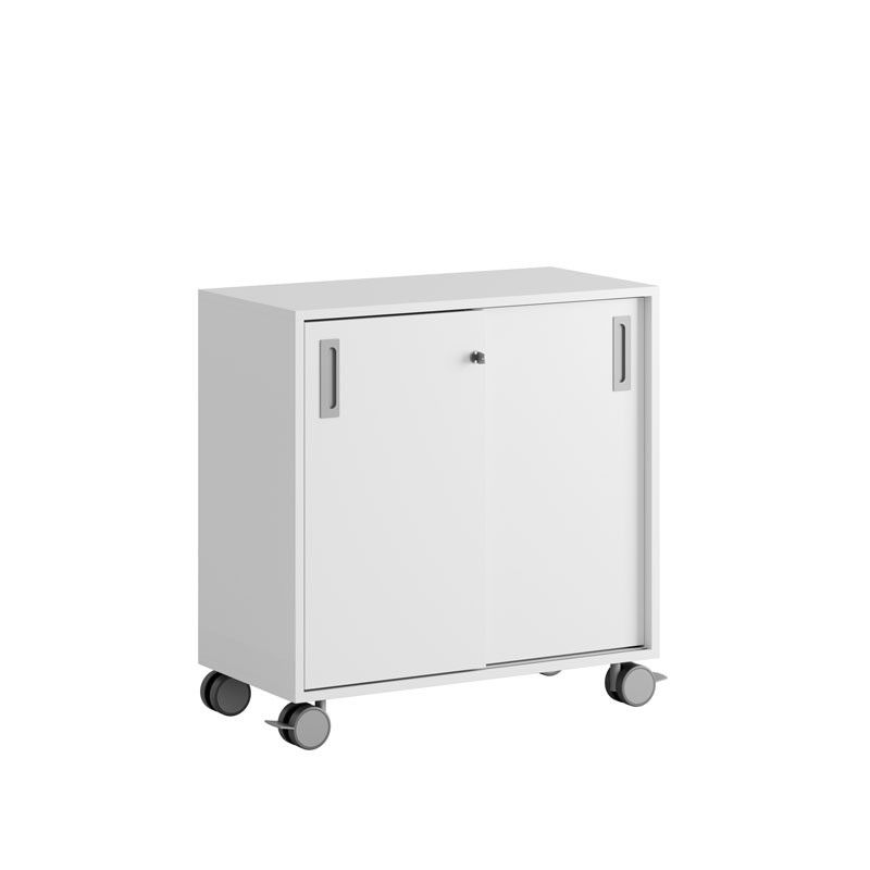 Skjutdörrskåp 80x40x72cm - vit