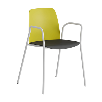 Stapelbar stol i plast med armstöd - Choice