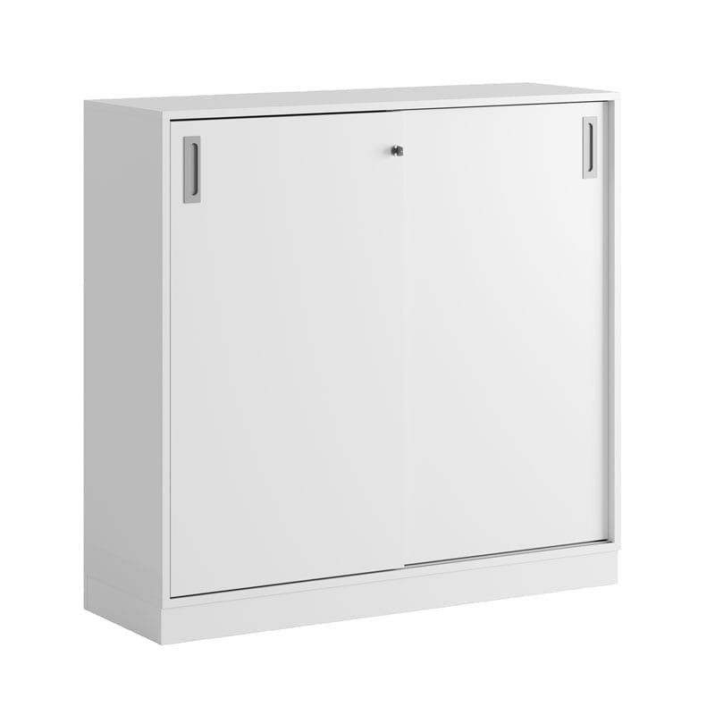 Skjutdörrskåp 120x40x107,5cm - vit