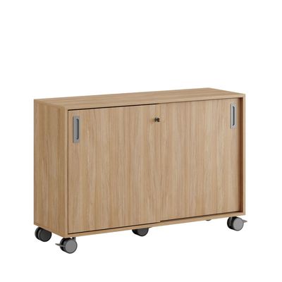 Skjutdörrskåp 120x40x72cm - Urban oak stomme/urban oak dörrar