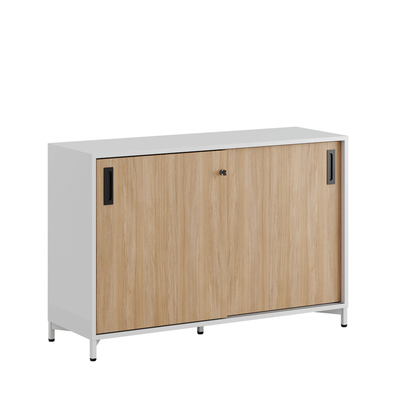 Skjutdörrskåp 120x40x72cm - ek