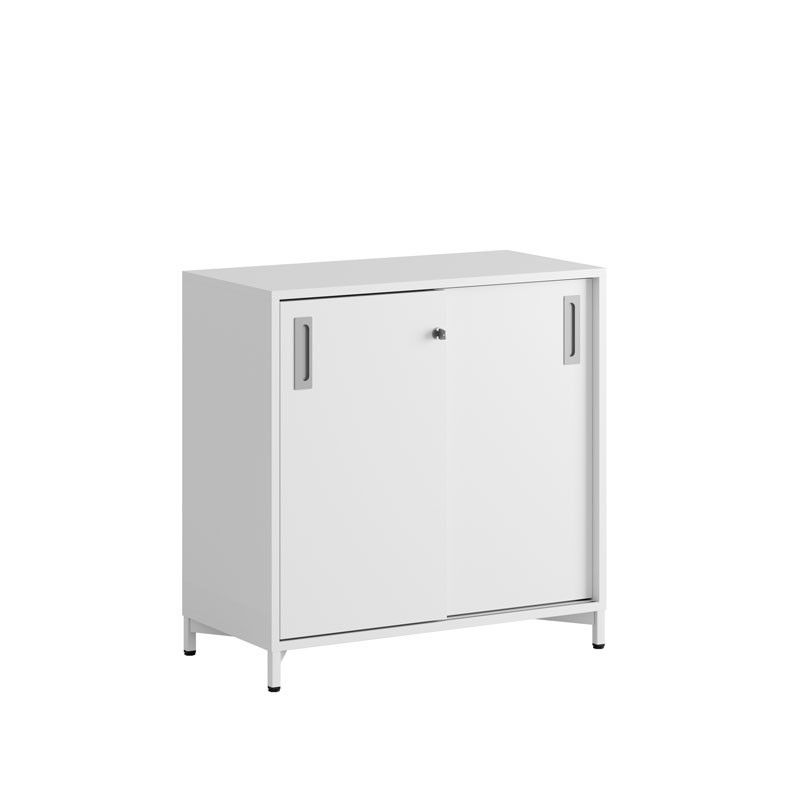 Skjutdörrskåp 80x40x72cm - vit