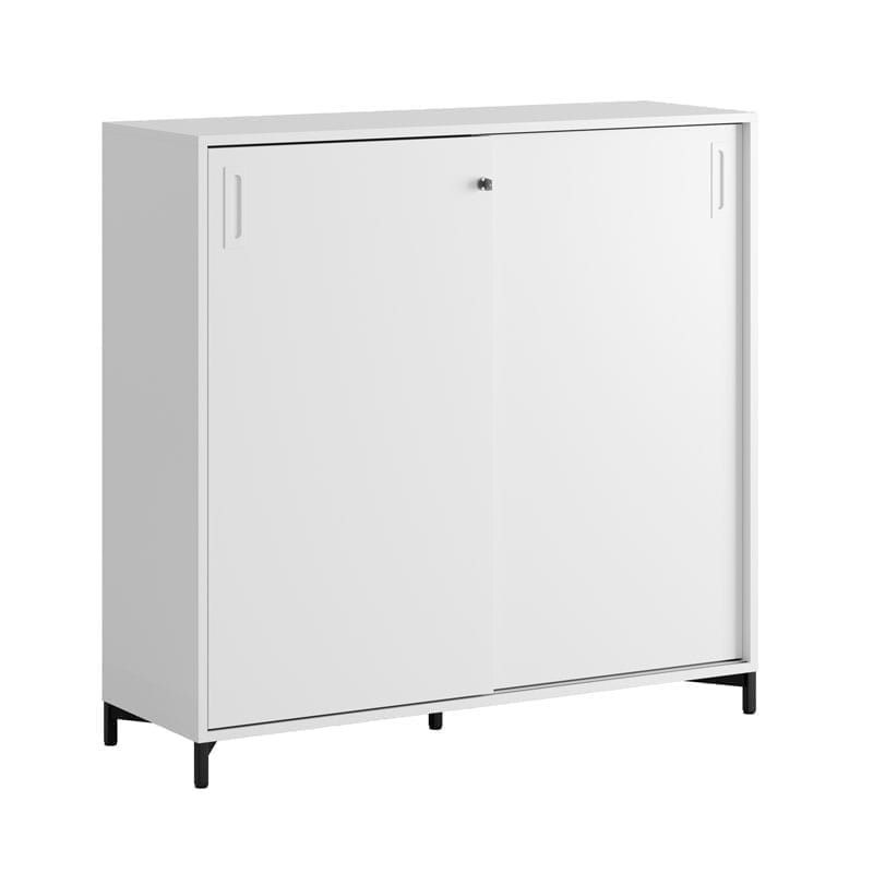 Skjutdörrskåp 120x40x107,5cm - vit