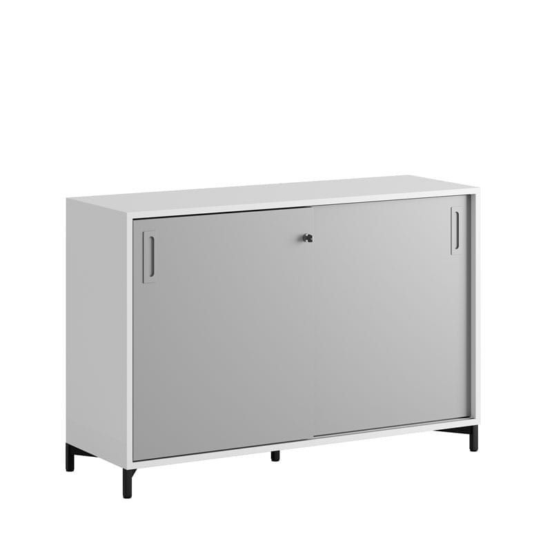 Skjutdörrskåp 120x40x72cm - grå