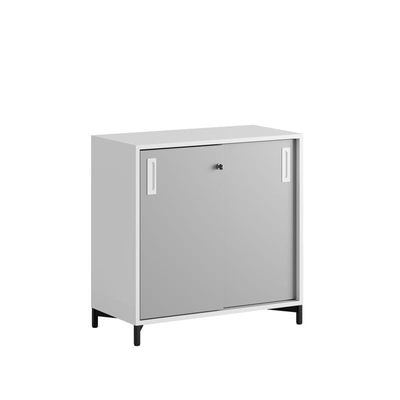 Skjutdörrskåp 80x40x72cm - grå