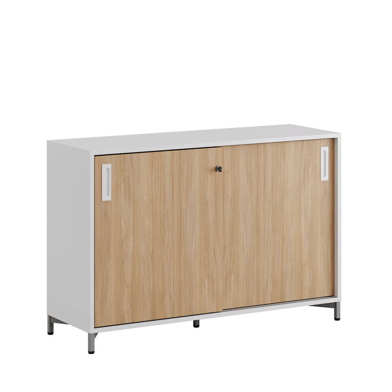 Skjutdörrskåp 120x40x72cm - ek