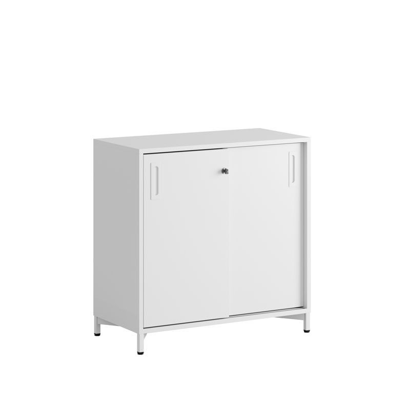 Skjutdörrskåp 80x40x72cm - vit