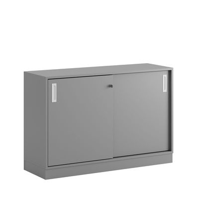 Skjutdörrskåp 120x40x72cm - Grå stomme/grå dörrar