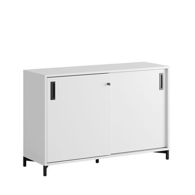 Skjutdörrskåp 120x40x72cm - vit