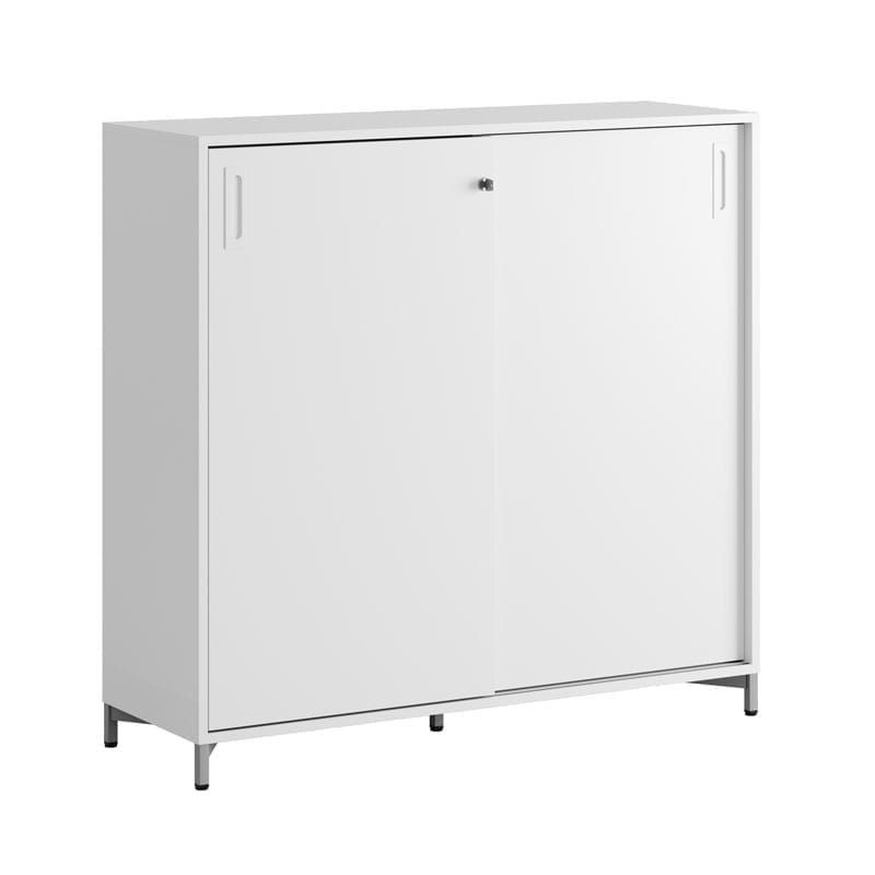 Skjutdörrskåp 120x40x107,5cm - vit