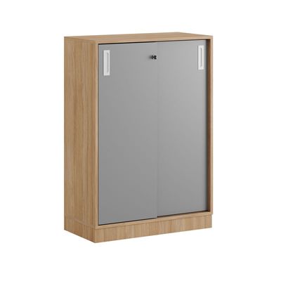 Skjutdörrskåp 80x40x107,5cm - Urban oak stomme/grå dörrar