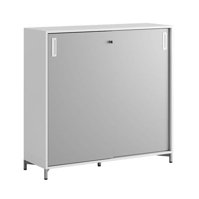 Skjutdörrskåp 120x40x107,5cm - grå