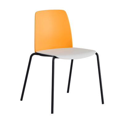 Stapelbar stol med sits och rygg i plast - Choice