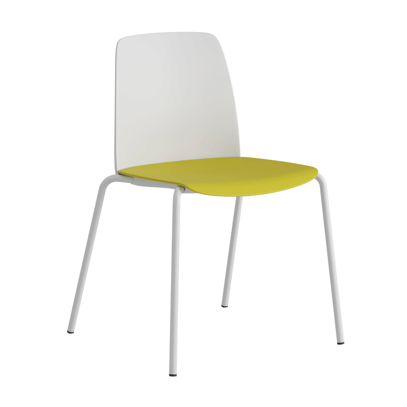 Stapelbar stol med sits och rygg i plast - Choice