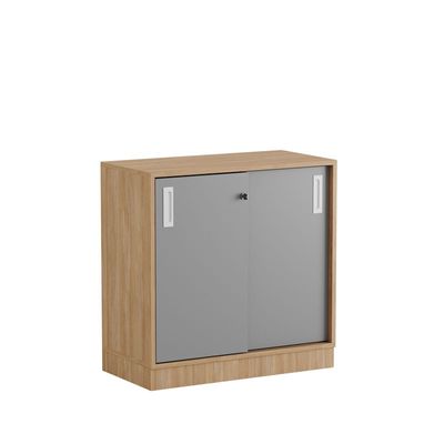 Skjutdörrskåp 80x40x72cm - Urban oak stomme/grå dörrar