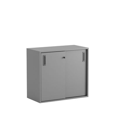 Skjutdörrskåp 80x40x72cm - Grå stomme/grå dörrar