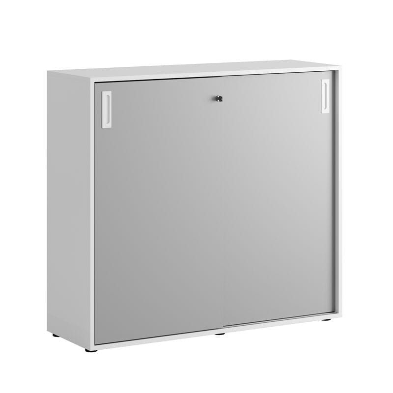 Skjutdörrskåp 120x40x107,5cm - grå