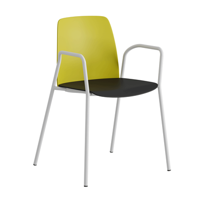 Stapelbar stol i plast med armstöd - Choice