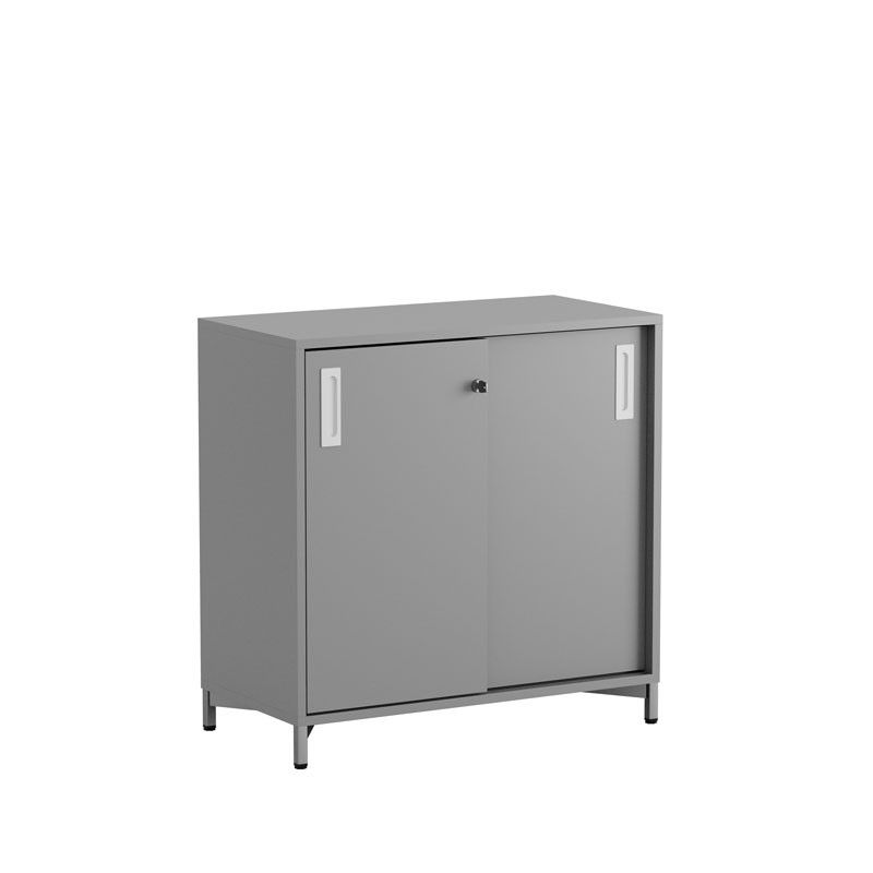 Skjutdörrskåp 80x40x72cm - Grå stomme/grå dörrar