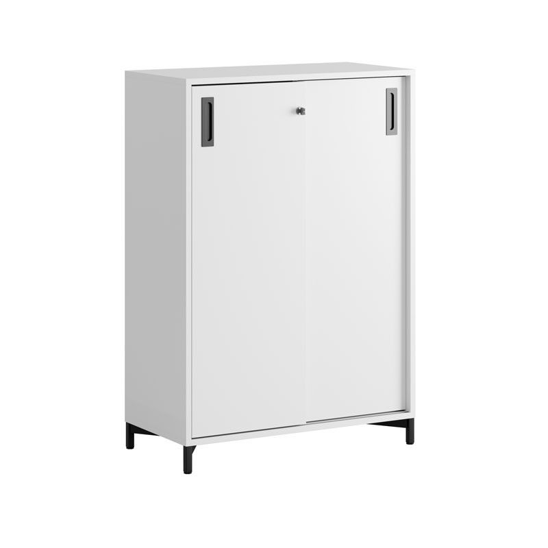 Skjutdörrskåp 80x40x107,5cm - vit