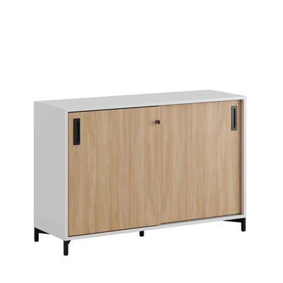 Skjutdörrskåp 120x40x72cm - ek