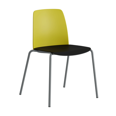 Stapelbar stol med sits och rygg i plast - Choice