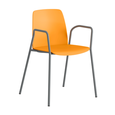 Stapelbar stol i plast med armstöd - Choice