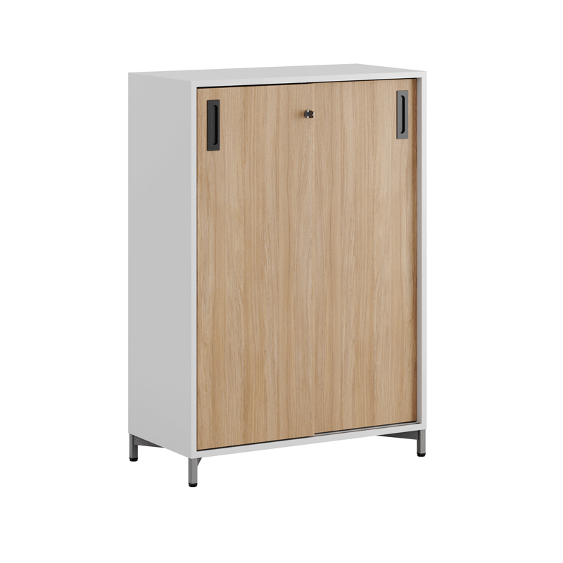 Skjutdörrskåp 80x40x107,5cm - ek