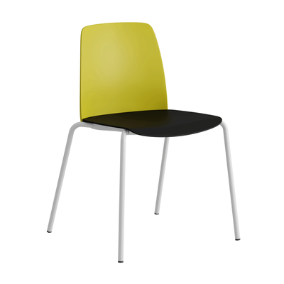 Stapelbar stol med sits och rygg i plast - Choice