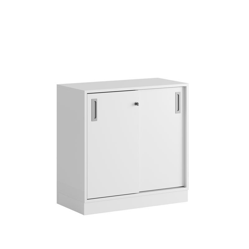Skjutdörrskåp 80x40x72cm - vit