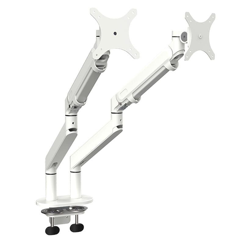 Monitorarm 2 skärmar - vit