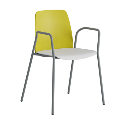 Stapelbar stol i plast med armstöd - Choice