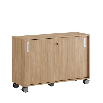 Skjutdörrskåp 120x40x72cm - Urban oak stomme/urban oak dörrar