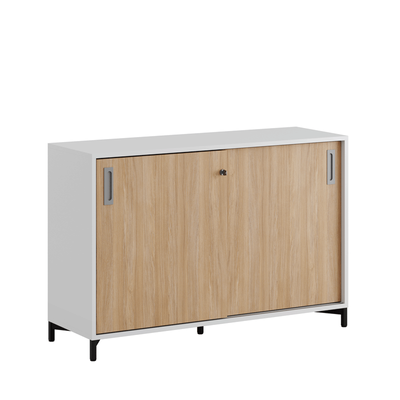 Skjutdörrskåp 120x40x72cm - ek