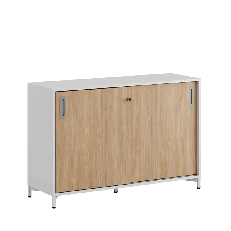 Skjutdörrskåp 120x40x72cm - ek