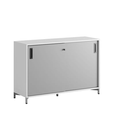 Skjutdörrskåp 120x40x72cm - grå