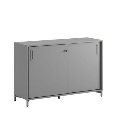 Skjutdörrskåp 120x40x72cm - Grå stomme/grå dörrar