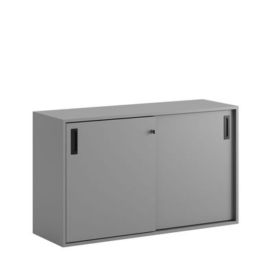 Skjutdörrskåp 120x40x72cm - Grå stomme/grå dörrar
