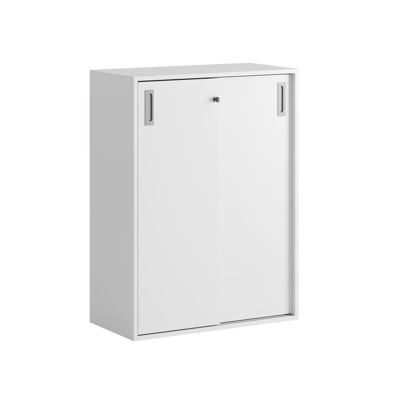Skjutdörrskåp 80x40x107,5cm - vit