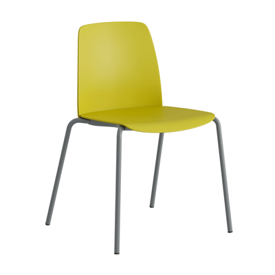 Stapelbar stol med sits och rygg i plast - Choice