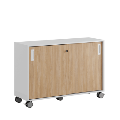 Skjutdörrskåp 120x40x72cm - ek