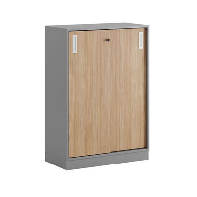 Skjutdörrskåp 80x40x107,5cm - Grå stomme/urban oak dörrar