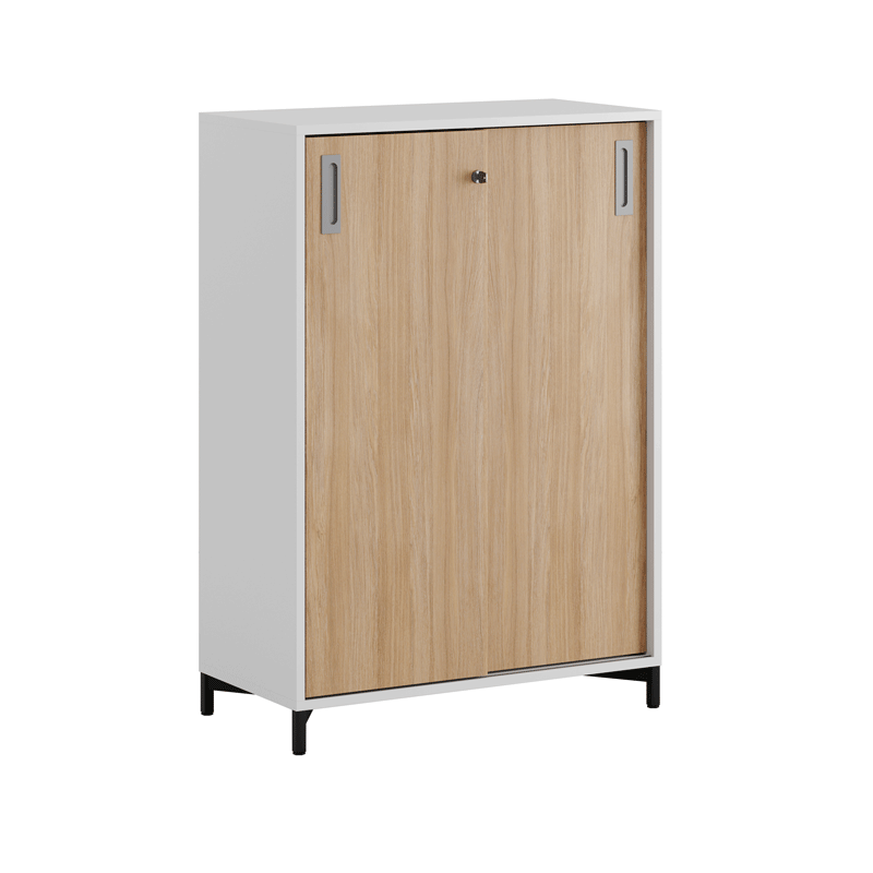 Skjutdörrskåp 80x40x107,5cm - ek