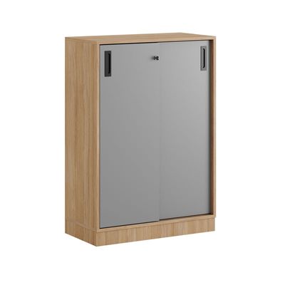 Skjutdörrskåp 80x40x107,5cm - Urban oak stomme/grå dörrar